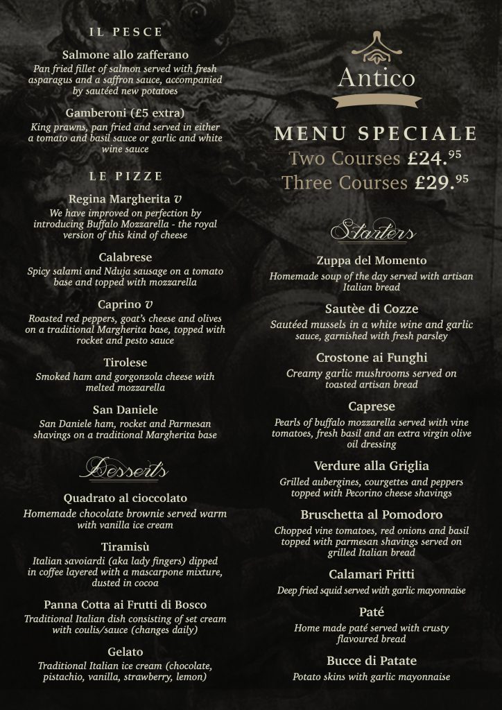 special menu 